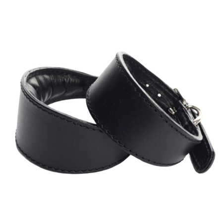 DG SIMPLE LEDERHALSBAND „BLACK