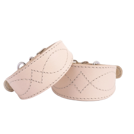 DG LUXURY LEDERHALSBAND „BEIGE