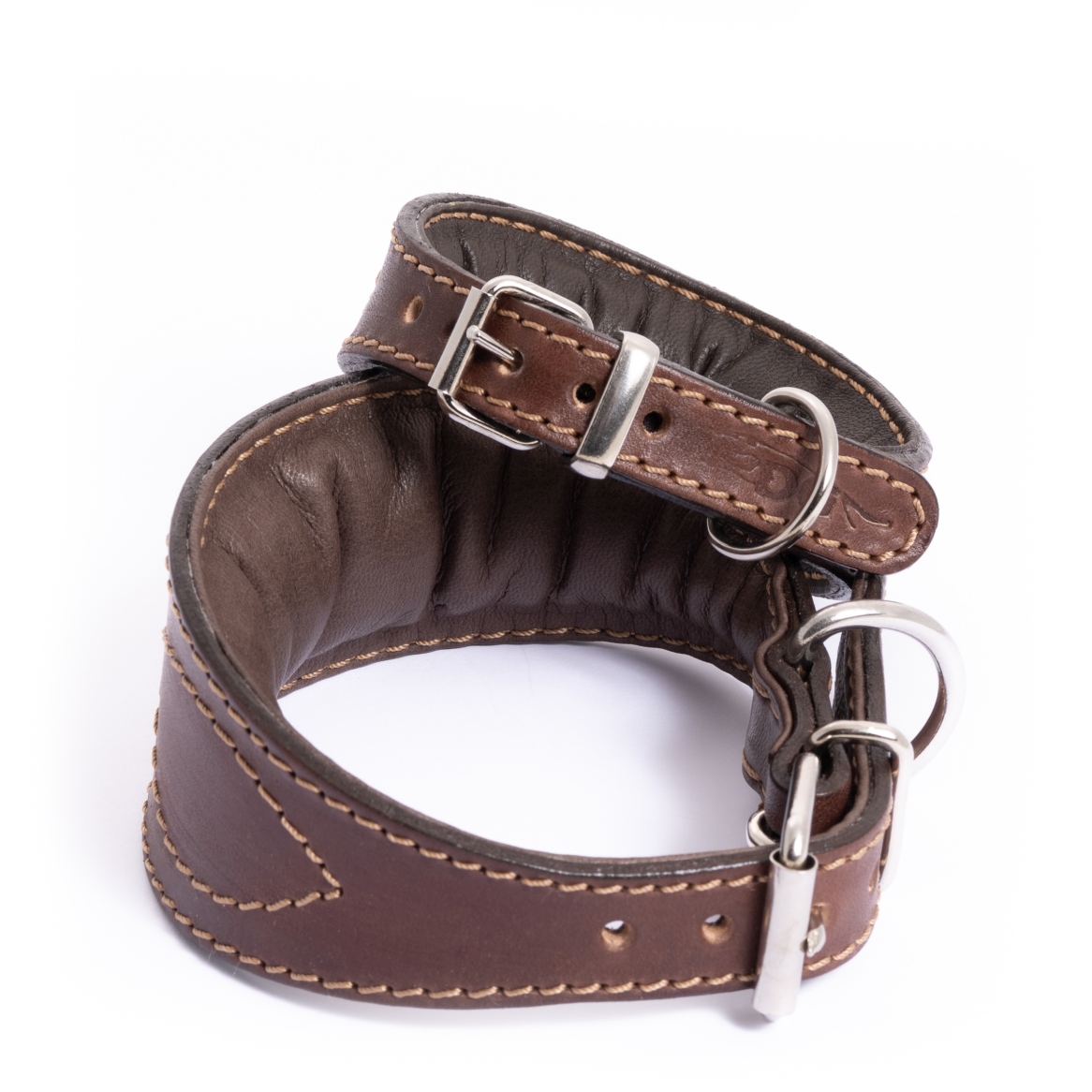 DG LUXURY LEATHER COLLAR "CLASSIC BROWN" - Image 4