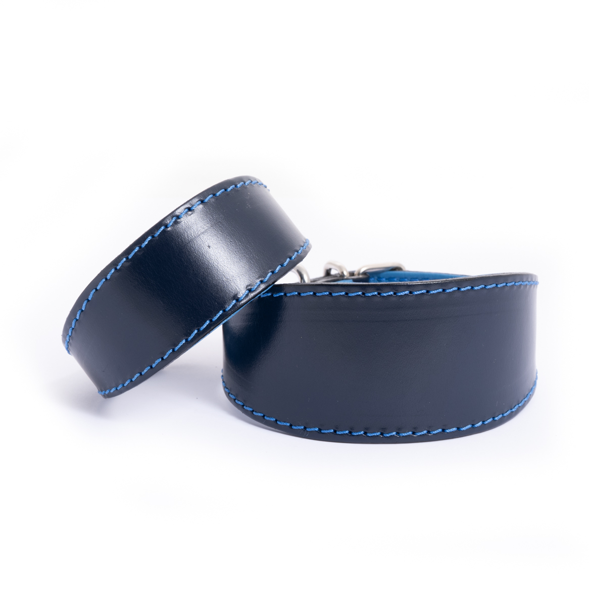 DG SIMPLE LEATHER COLLAR "DARK BLUE" - Image 2