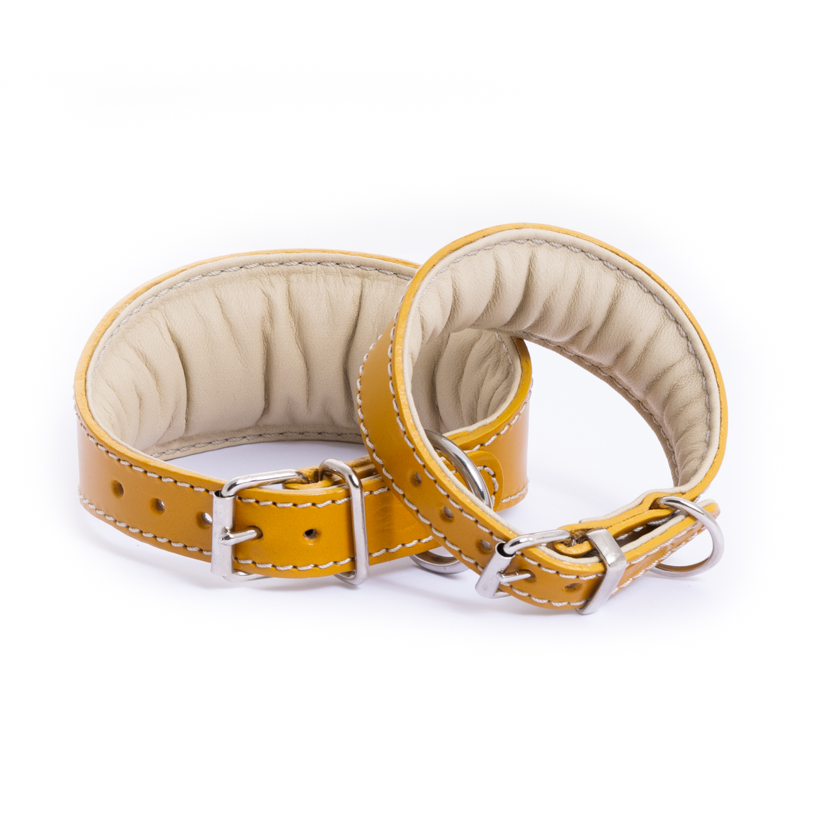 DG SIMPLE LEATHER COLLAR "MUSTARD" - Image 4