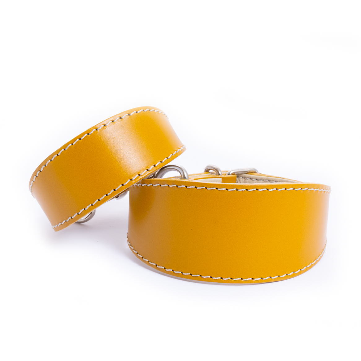 DG SIMPLE LEATHER COLLAR "MUSTARD" - Image 2
