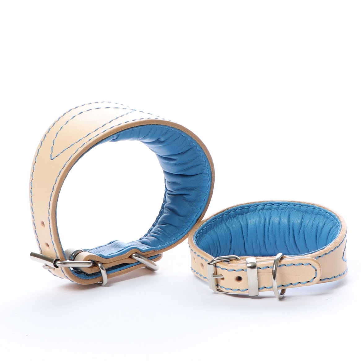 DG LUXURY LEATHER COLLAR "SWEET BLUE" - Image 4