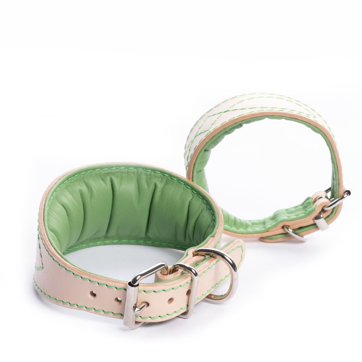 DG LUXURY LEATHER COLLAR "SWEET GREEN" - Image 4