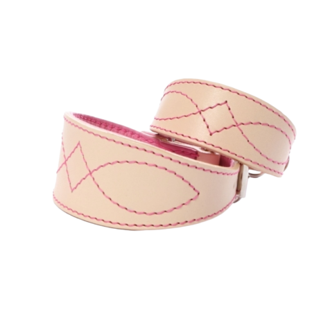 DG LUXURY KOŽENÝ OBOJEK “SWEET PINK