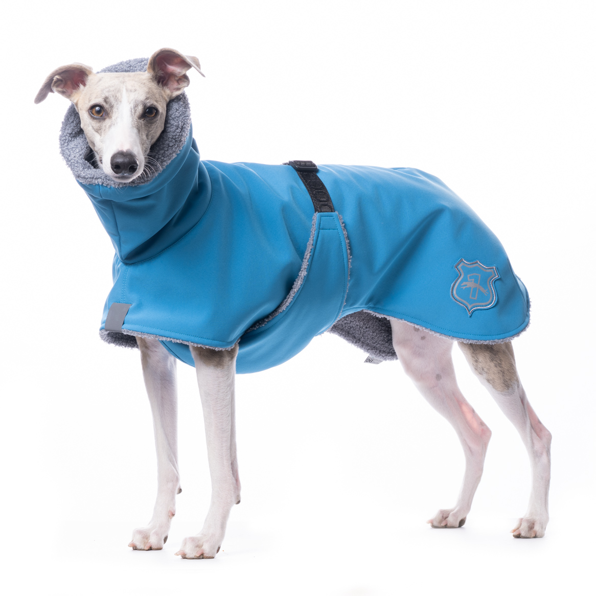 DG WH FLUFFY PLUS JACKET "MEDITERRANEAN BLUE" - Image 3
