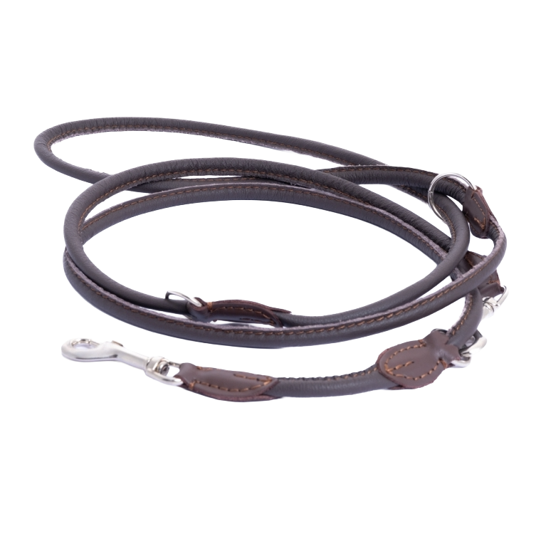 220 cm Leine "DARK BROWN